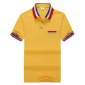 Pique Cotton Short Sleeve Polo With Pocket